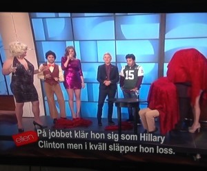 Tittar på Ellen - älskar Ellen, hon är en av de finaste människor jag vet.