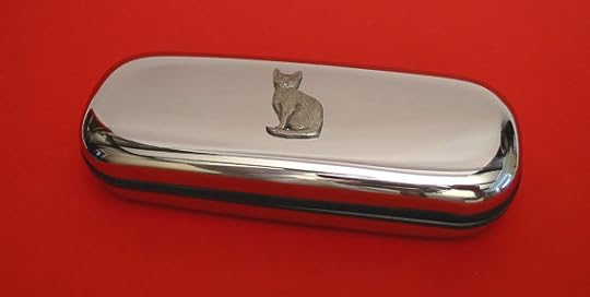 Cat Chrome Glasses Case