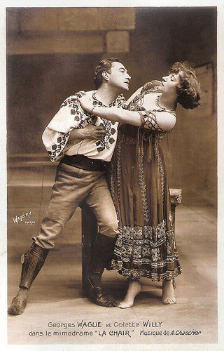 Georges Wague and Colette Willy in La Chair (1907)