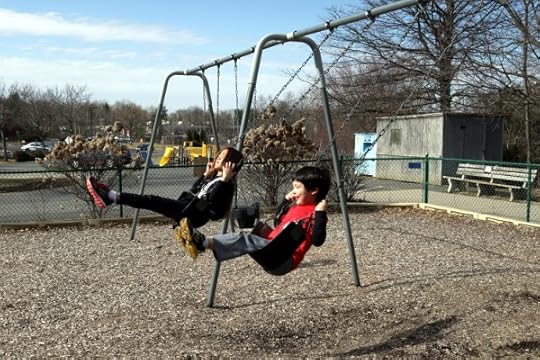 Swings are fun.