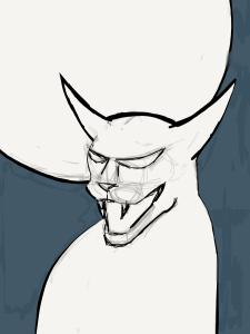 Feline Werewolf sketch