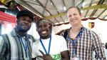 From left: Oduor Jagero (CMS Africa Summit co-organizer), entrepreneur Solomon Kitumba, and Job.