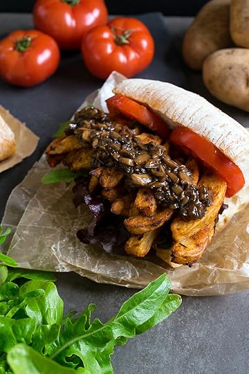 Cajun Potato Vegan Po' Boy with Mushroom Gravy