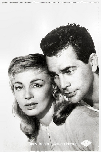 Dany Robin and Adrian Hoven in Bonsoir Paris (1956)
