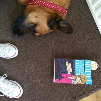 Fan photo with dog