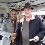 Newly found fan at the Mystery Ink booth