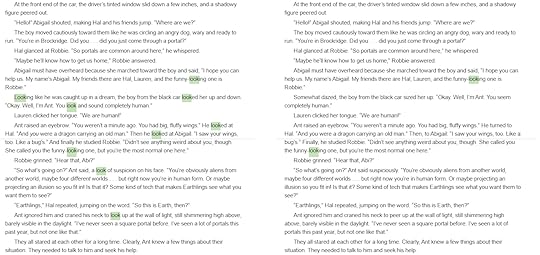 Looking for repeated words in manuscript 2
