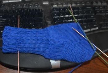 Blue-socks-#4-needles