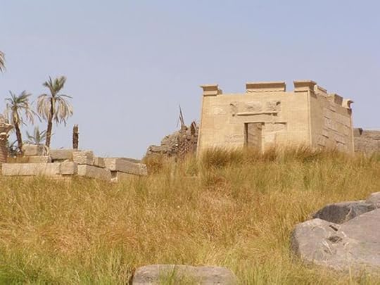 Ruins of the temple of Khnum, southern point of the island of Elephantine.