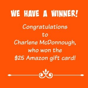 Winner of the $25 Amazon gift card