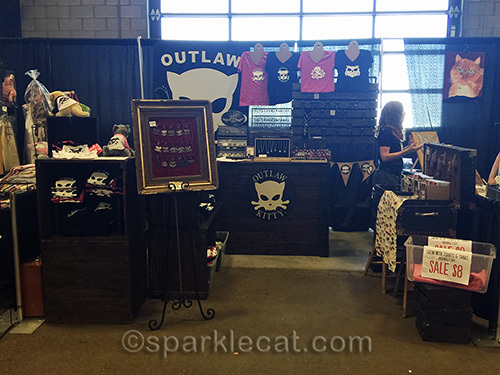 The Outlaw Kitty booth at the Phoenix Pet Expo