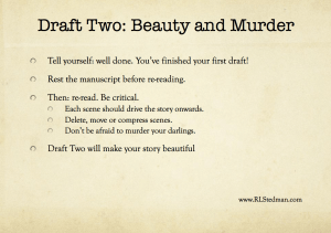 Draft two - beauty and murder