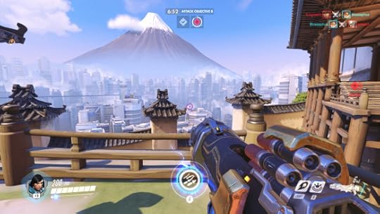 The skyline of Overwatch's Hanamura map