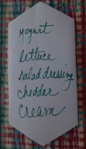 shopping list image