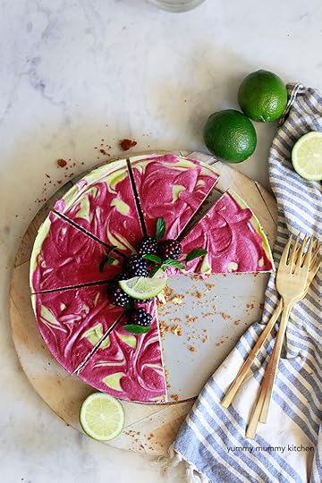 vegan key lime blackberry pie