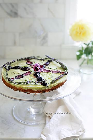 beautiful vegan key lime pie made with cashews and avocado