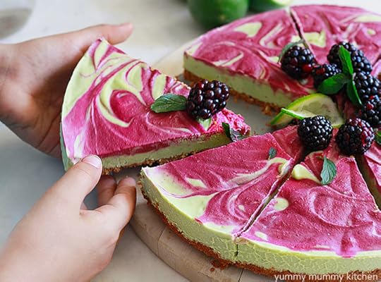 vegan key lime pie recipe with blackberry