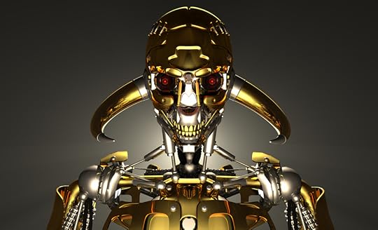 3d render of advanced robot cyborg skeleton