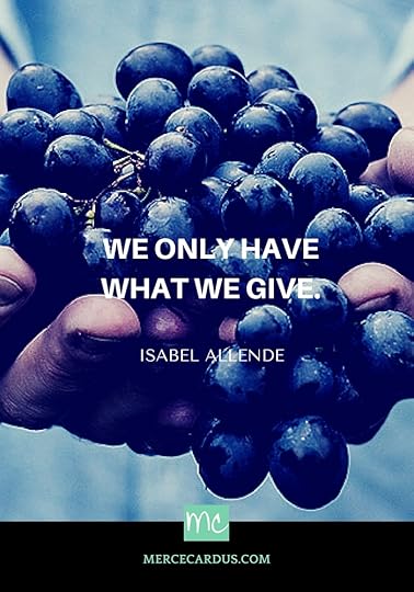 Isabel Allende on giving
