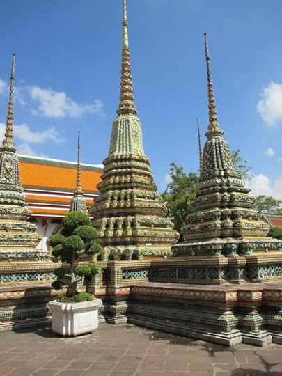Chedis at Wat Pho in Bangkok, Thailand