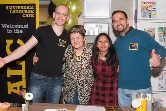 Helping out at Amsterdam Language Cafe