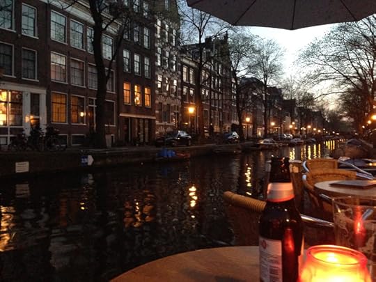 Wiling away the evening alongside Egelantiersgracht.