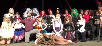 The Cirque De Punk hosts.