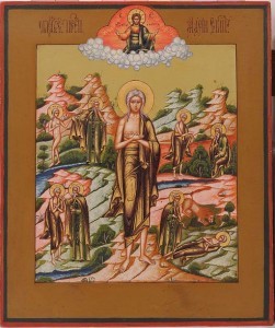 Icon of Mary of Egypt (Mstera, 19th c.)
