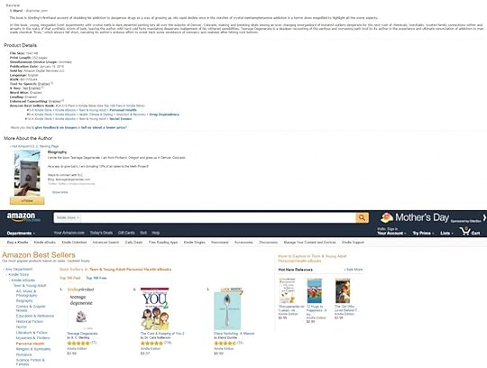 Teenage Degenerate broke into the top 35,000 books on Amazon!