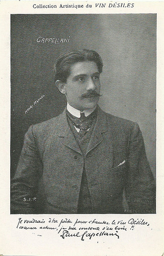Paul Capellani, publicity for Vins Désiles