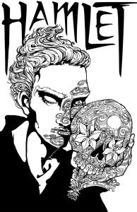 sugar_skull_hamlet_lineart_by_freakdearts-d5hyfl6