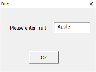 VBA Modal dialog example