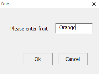 VBA Modal dialog example with Cancel