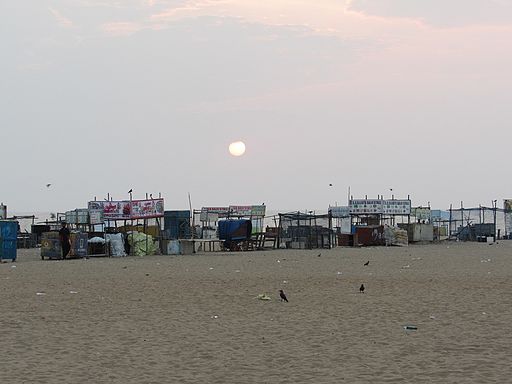Sunrise-besant-nagar-beach-chennai-india-1