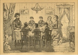 Haggadah from Corfu. Engraved by A. Heinemann. 1877.