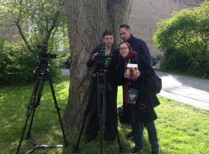 En av mina programpunkter var att spela in en promotionvideo