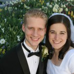 Amber and me on our wedding day