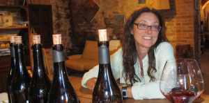 At home in the tasting room of Chiara Boschis, E. Pira e Figli, in Barolo, Italy. 