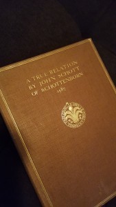 English translation of Johann Schott von Schottenborn's book on the family history.