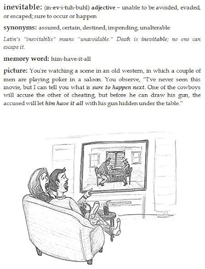 Werdnerd's mnemonic for INEVITABLE from Visualize Your Vocabulary vol. 1