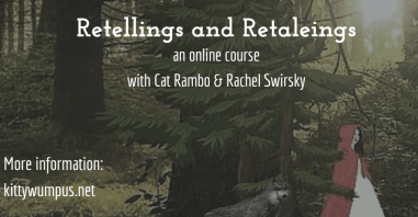 Retellings graphic business card