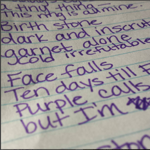 Creative writing club attempts a little Wallowing in Wonder