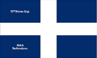 22nd Alabama Polk Variant flag