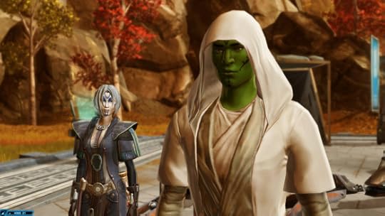 My Jedi consular and Nadia Grell in Star Wars: The Old Republic
