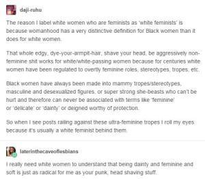 white feminists & black women stereotypes