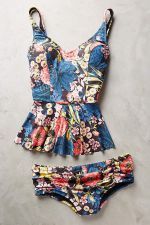 B Tankini flowy blue top copy