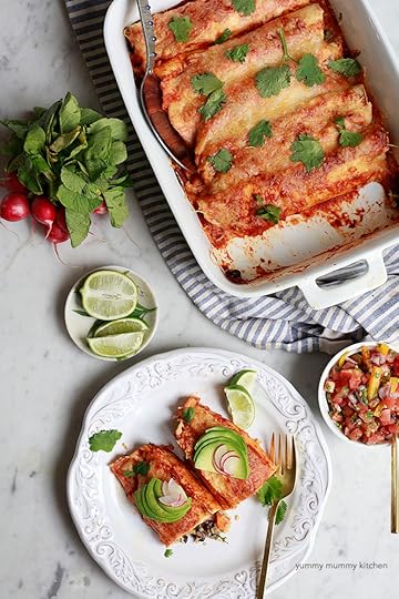 Sweet Potato Black Bean Enchiladas