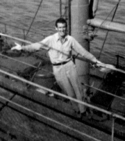 Jack Beritzhoff aboard the Barbara C