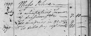 Miss Rhea, July, 1790. Shippen Family Papers, Manuscript Division.