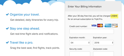 Free TripIt Pro saves $49